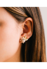 Lover's Tempo Botanist Stud Earrings in Creme by Lover's Tempo