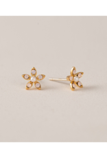 Lover's Tempo Lily Stud Earrings in Pink Opal by Lover's Tempo