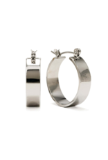 Lover's Tempo Khloe Hoop Waterproof Silver Earrings by Lover's Tempo