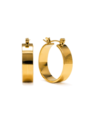 Lover's Tempo Khloe Hoop Waterproof Gold Earrings by Lover's Tempo