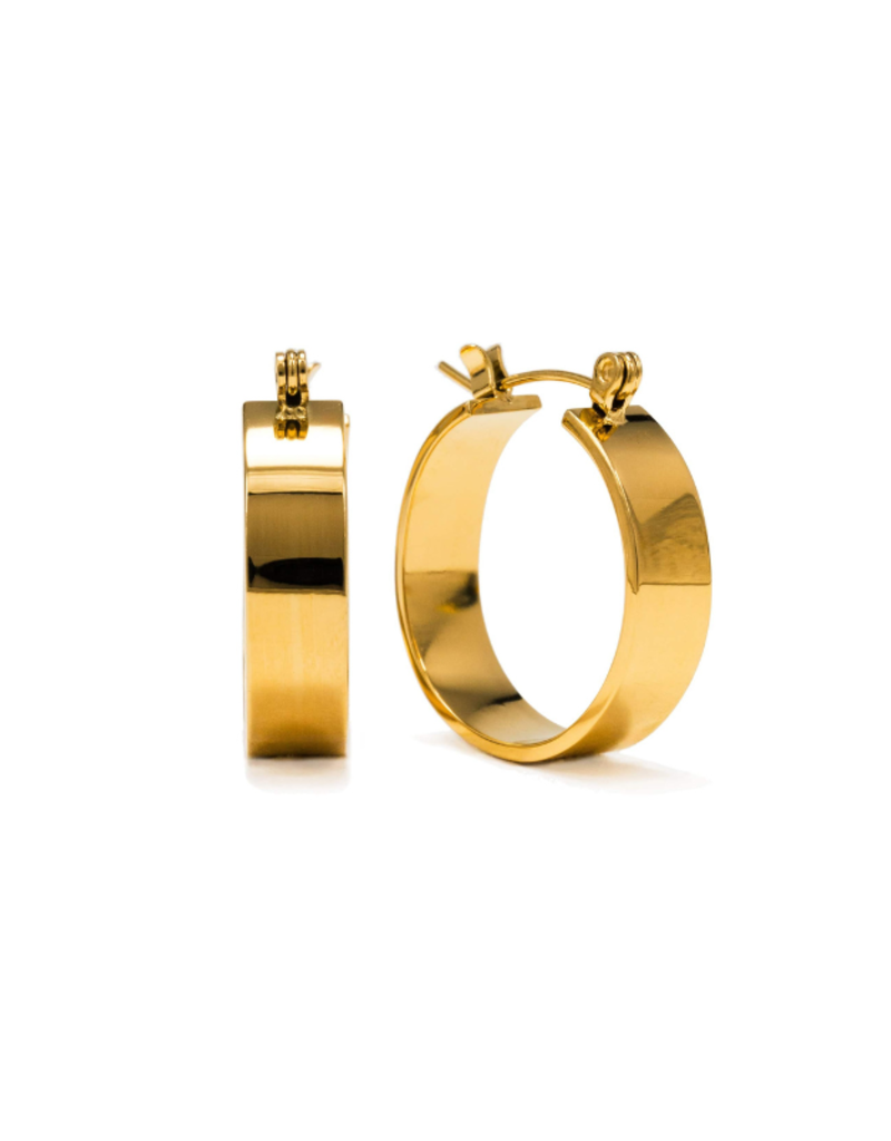 Lover's Tempo Khloe Hoop Waterproof Gold Earrings by Lover's Tempo