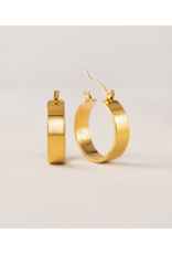 Lover's Tempo Khloe Hoop Waterproof Gold Earrings by Lover's Tempo