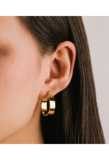 Lover's Tempo Khloe Hoop Waterproof Gold Earrings by Lover's Tempo