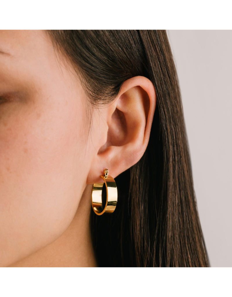 Lover's Tempo Khloe Hoop Waterproof Gold Earrings by Lover's Tempo