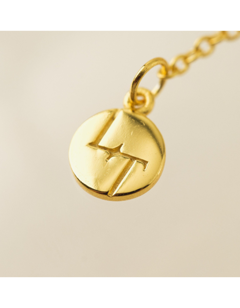 Lover's Tempo Fluted Heart Waterproof Gold Necklace by Lover's Tempo