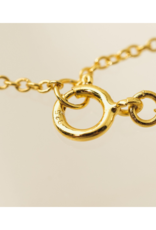 Lover's Tempo Fluted Heart Waterproof Gold Necklace by Lover's Tempo