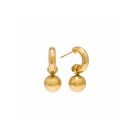 Lover's Tempo Solstice Drop Hoop Waterproof Earrings by Lover's Tempo