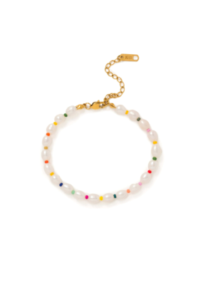 Lover's Tempo Rainbow Pearl Waterproof Bracelet by Lover's Tempo