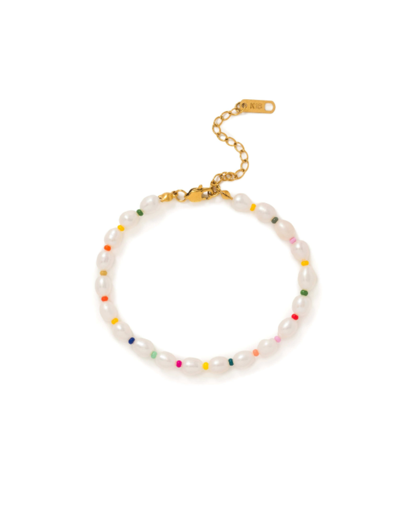 Lover's Tempo Rainbow Pearl Waterproof Bracelet by Lover's Tempo