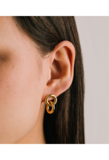 Lover's Tempo Linx Waterproof Gold Earrings by Lover's Tempo