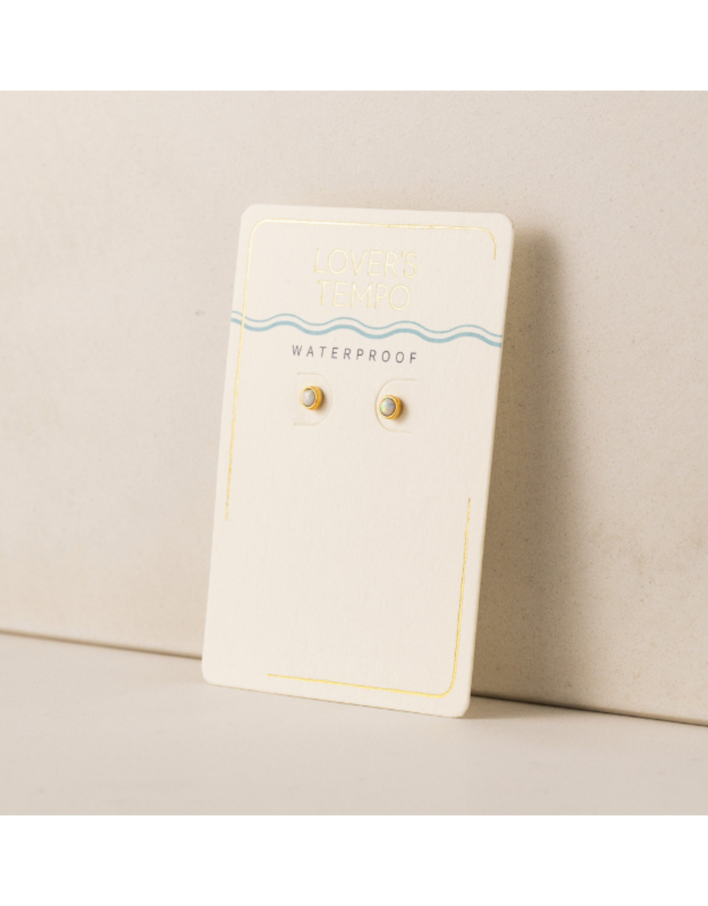 Lover's Tempo Opal Studs Waterproof Earrings by Lover's Tempo