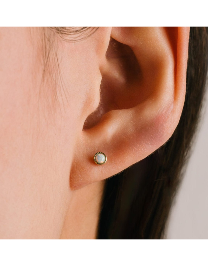 Lover's Tempo Opal Studs Waterproof Earrings by Lover's Tempo