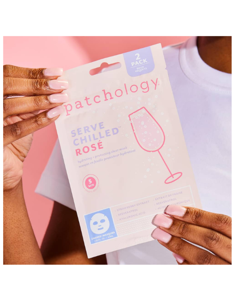 patchology Serve Chilled  Rosé Sheet Mask 2pk by Patchology