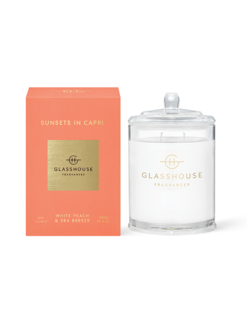Glasshouse Fragrances Sunsets in Capri 380g Candle by Glasshouse Fragrances
