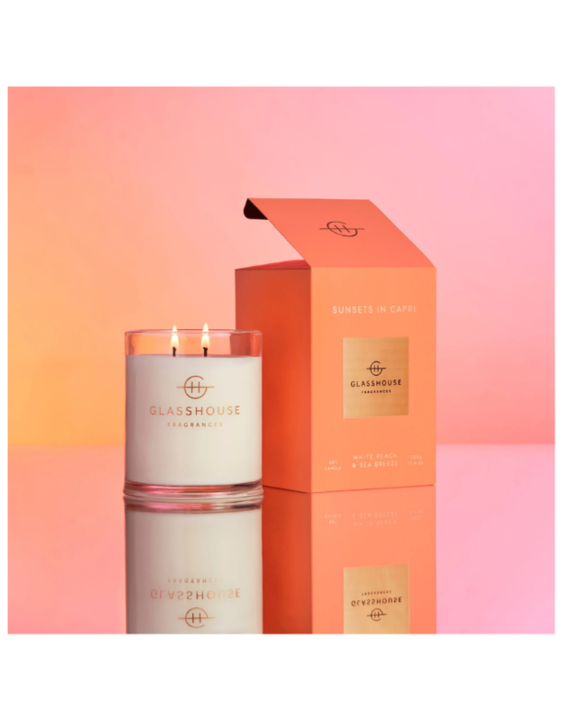 Glasshouse Fragrances Sunsets in Capri 380g Candle by Glasshouse Fragrances