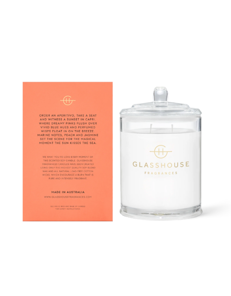 Glasshouse Fragrances Sunsets in Capri 380g Candle by Glasshouse Fragrances