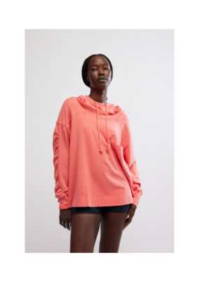 Free People Hot Shot Hooded Layer Coddy in Hibiscus by Free People