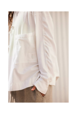Free People Hot Shot Hooded Layer Coddy in White  by Free People