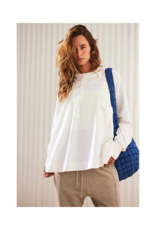 Free People Hot Shot Hooded Layer Coddy in White  by Free People