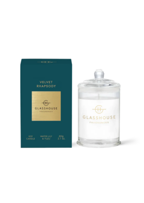Glasshouse Fragrances Velvet Rhapsody 60g Candle by Glasshouse Fragrances