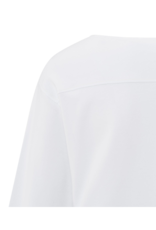 YAYA Long Sleeve Top with Seam in Pure White by YAYA
