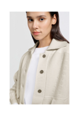YAYA Textured Off White Jacket by YAYA