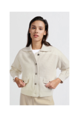 YAYA Textured Off White Jacket by YAYA