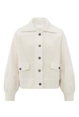 YAYA Textured Off White Jacket by YAYA