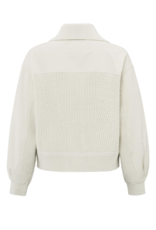 YAYA Textured Off White Jacket by YAYA
