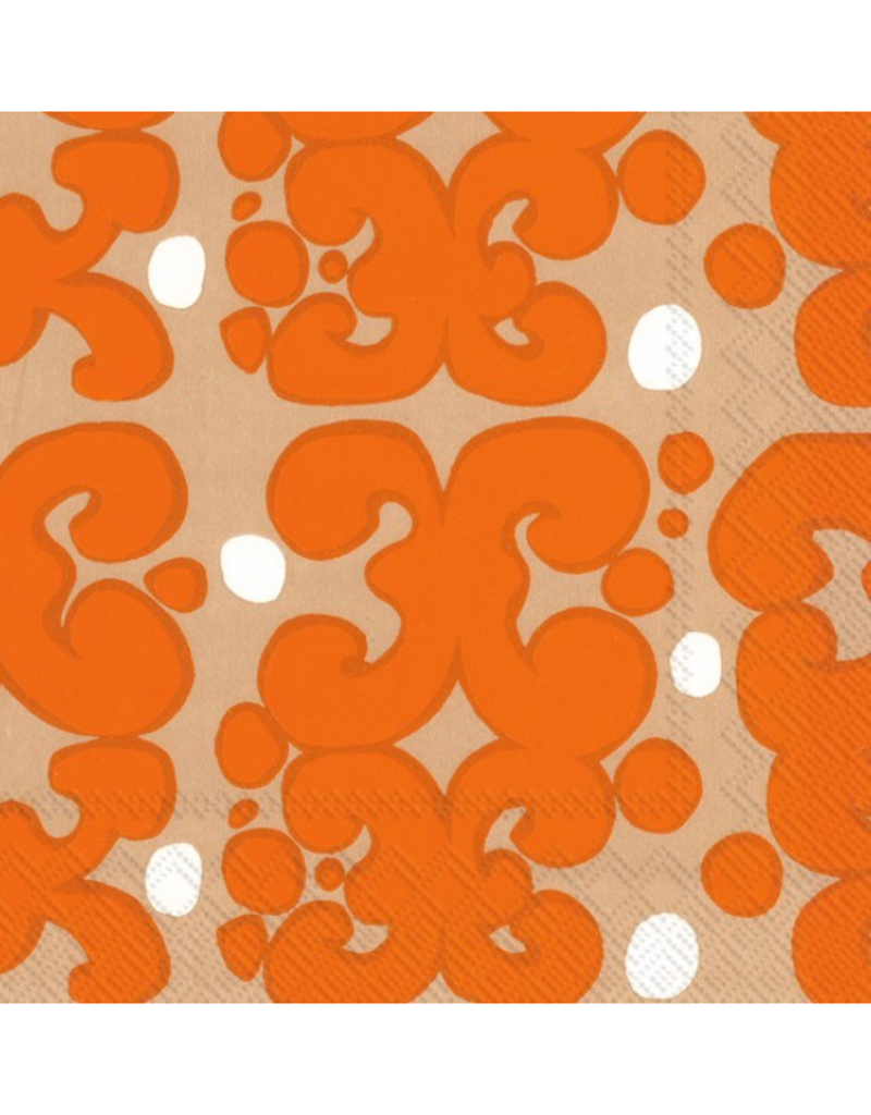KEIDAS Orange Marimekko Lunch Napkins