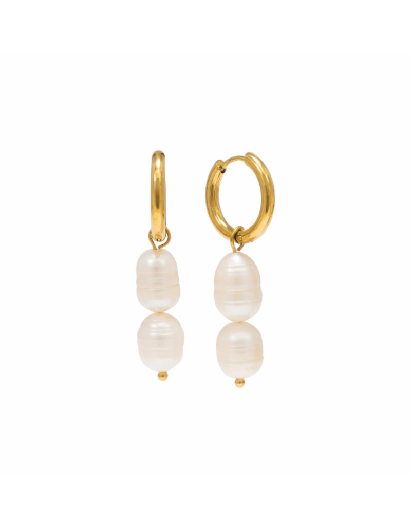 Lover's Tempo Oceane Double Hoop Waterproof Earrings by Lover's Tempo