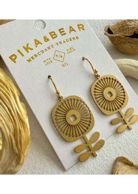 Pika & Bear Blómi Floral Drop Earrings by Pika & Bear