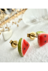 Pika & Bear Melencia Watermelon Slice Studs by Pika & Bear