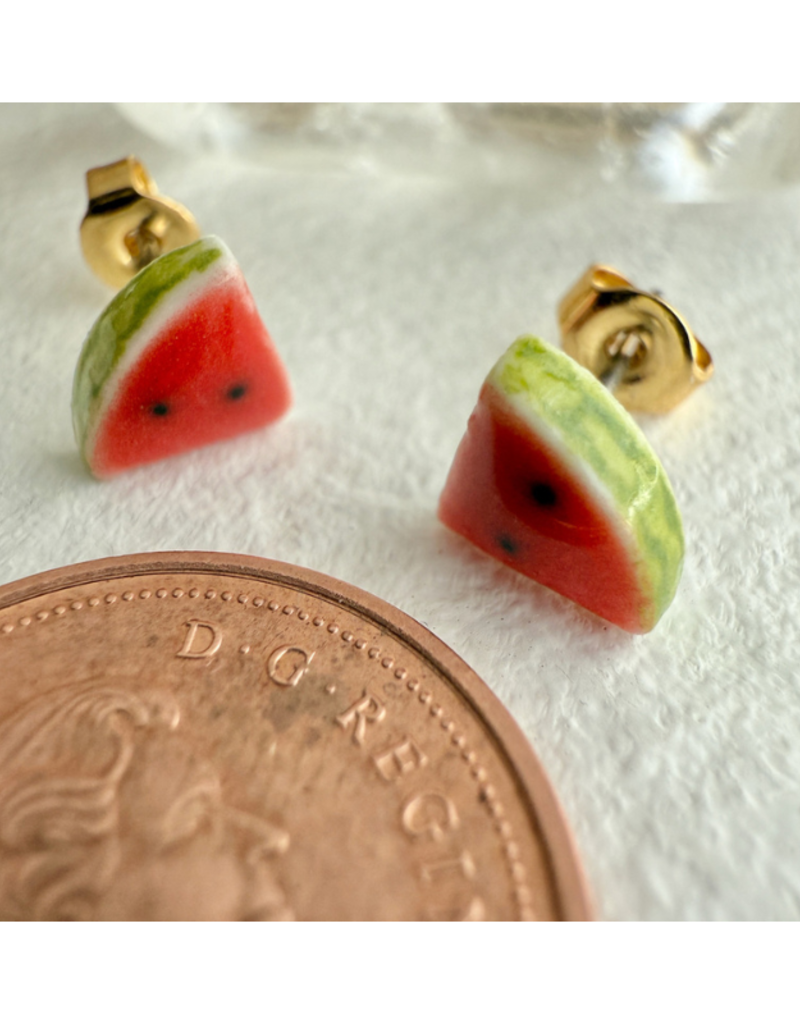 Pika & Bear Melencia Watermelon Slice Studs by Pika & Bear