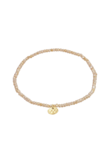 PILGRIM Peach & Gold Indie Bracelet by Pilgrim