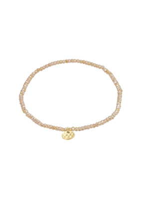 PILGRIM Peach & Gold Indie Bracelet by Pilgrim