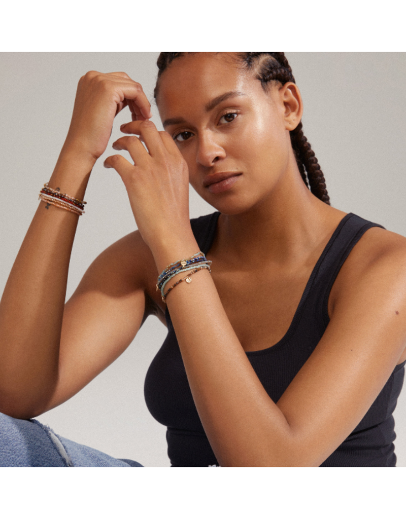 PILGRIM Peach & Gold Indie Bracelet by Pilgrim