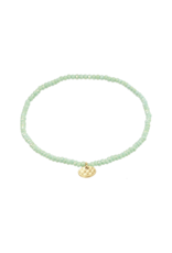 PILGRIM Mint Green & Gold Indie Bracelet by Pilgrim