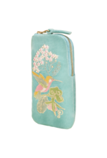 Powder Design Hummingbird Aqua Velvet Sunglasses Pouch by Powder Designs