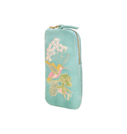 Powder Design Hummingbird Aqua Velvet Sunglasses Pouch by Powder Designs