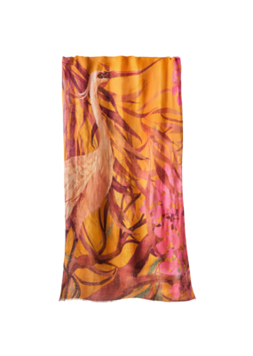 Powder Design Crane Linen & Cotton Scarf by Powder Designs