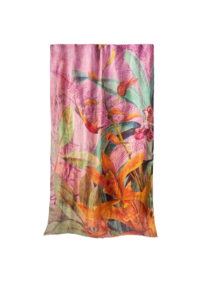 Powder Design Botany Bliss Lavender Linen & Cotton Scarf by Powder Designs