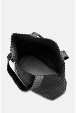 Ilse Jacobsen Tote Bag in Black Gun Metal Solid by Ilse Jacobsen