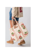 Free People Printed Caravan Tote in Strawberry by Free People