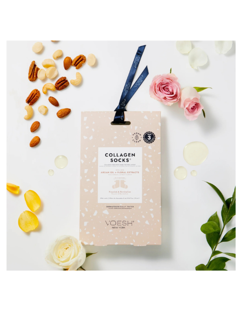 VOESH Collagen Socks Trio with Argan Oil by VOESH