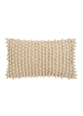 Indaba Trading Wool Loop Pillow 21x12