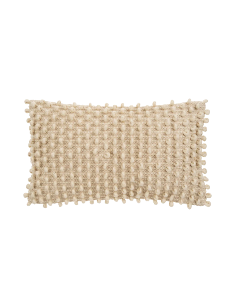 Indaba Trading Wool Loop Pillow 21x12