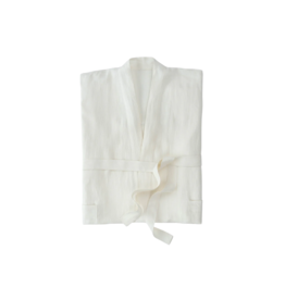 Indaba Trading Linen Robe in Ivory