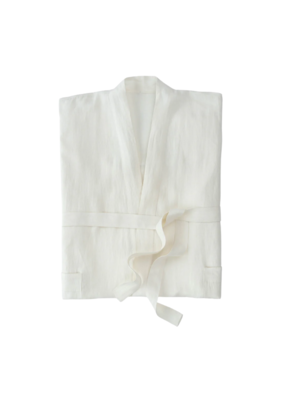 Indaba Trading Linen Robe in Ivory