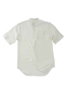 Indaba Trading Linen Sleep Shirt in Ivory